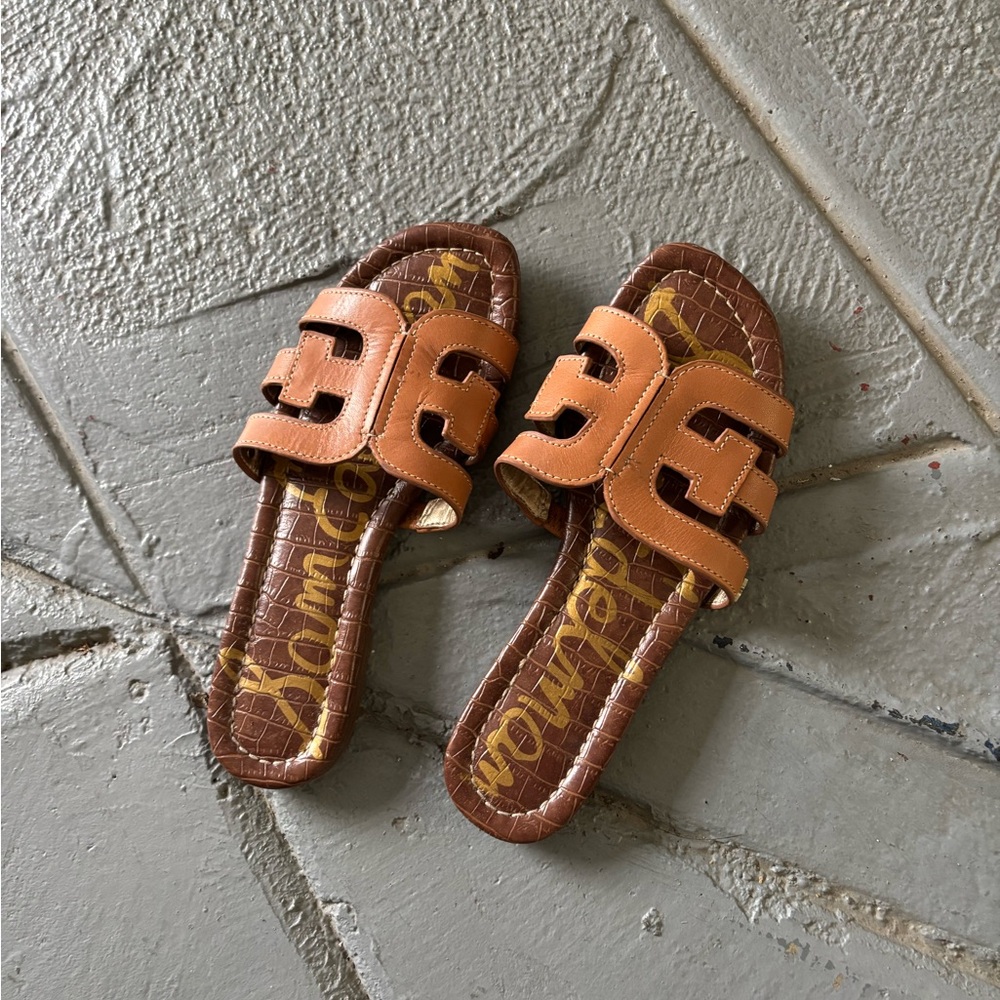 Sam Edelman Stylish Tan Slide Sandals